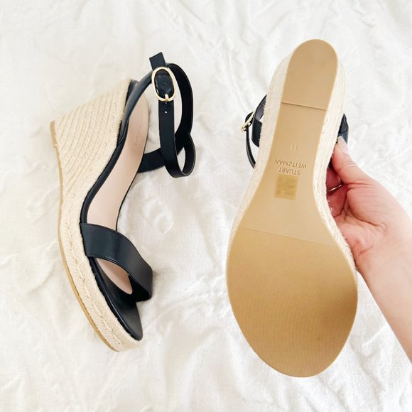 Stuart Weitzman Teddi Wedge Sandal Size 11 New - Picture 5 of 7